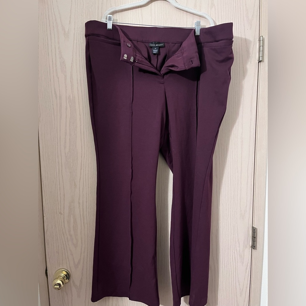 Lane Bryant Women's burgundy Dress Pants